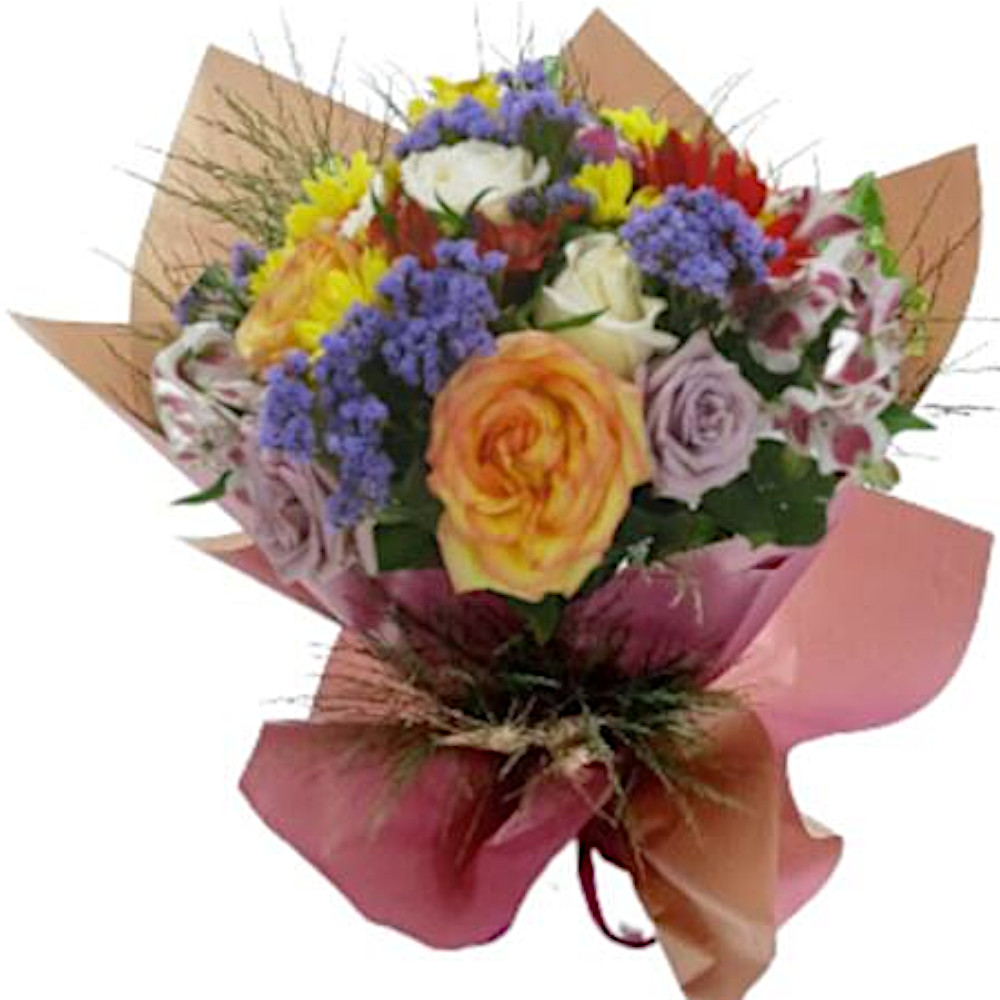 BQ-11 CO: Buquê com mix de flores da época colorida