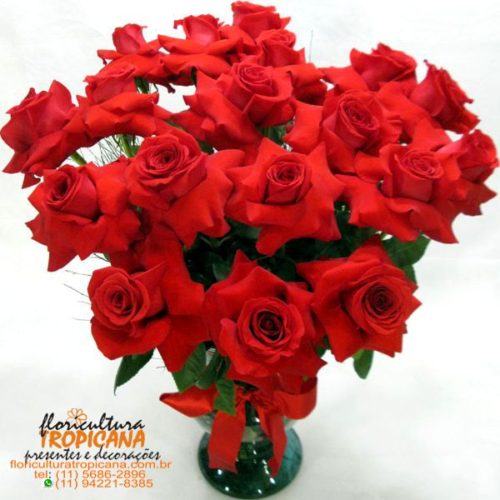 AP-40: 18 Rosas colombianas no vaso Natália - Image 2